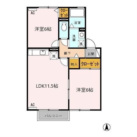 2階の間取り図