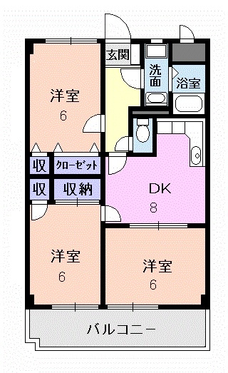 2階の間取り図