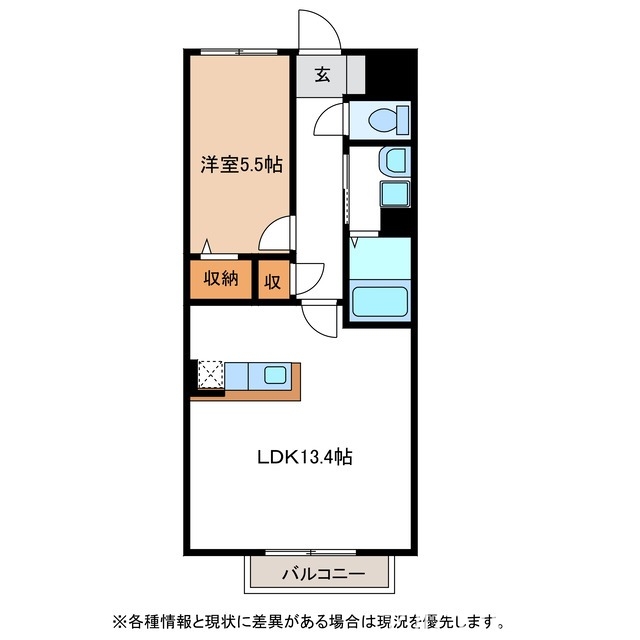 1階の間取り図