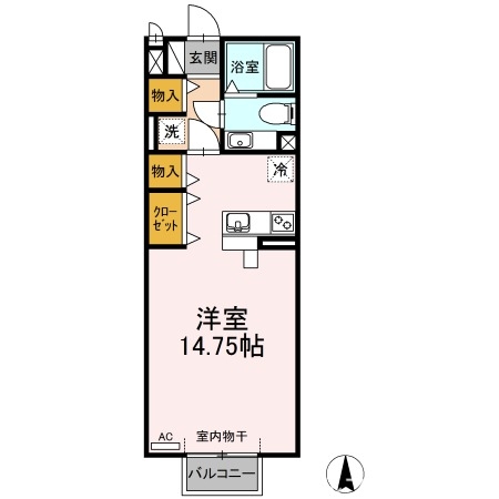 2階の間取り図