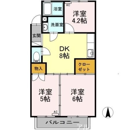 4階の間取り図