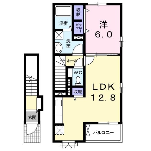 2階の間取り図