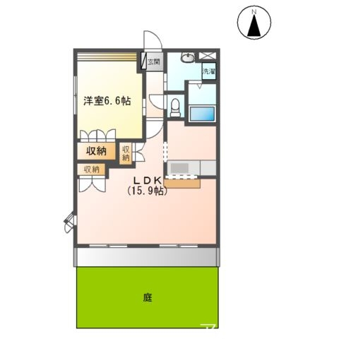 1階の間取り図