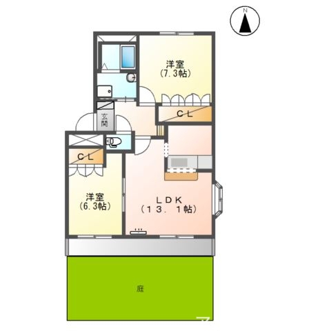 1階の間取り図