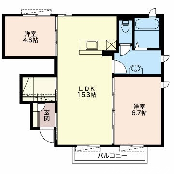 1階の間取り図