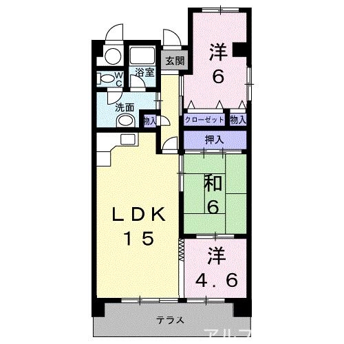 1階の間取り図