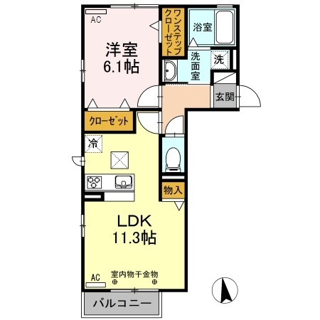 1階の間取り図