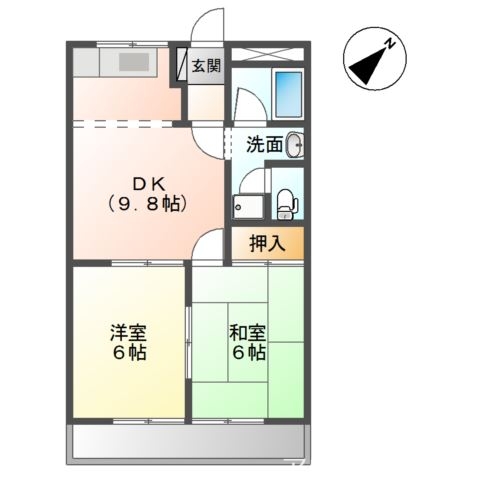 2階の間取り図