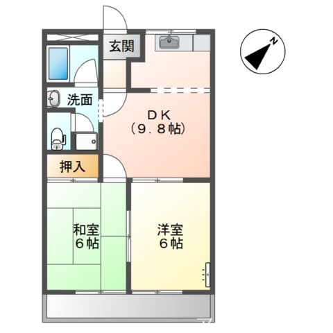 2階の間取り図