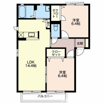 1階の間取り図