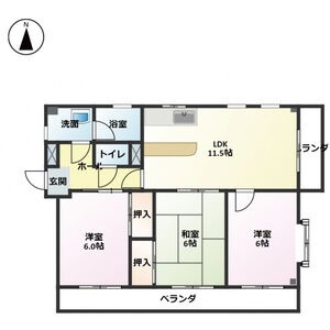 2階の間取り図
