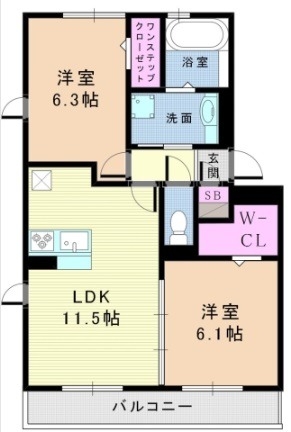 1階の間取り図
