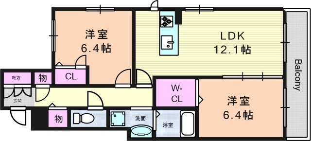 1階の間取り図