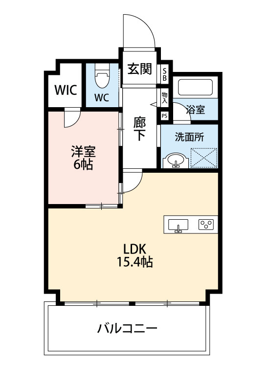 2階の間取り図