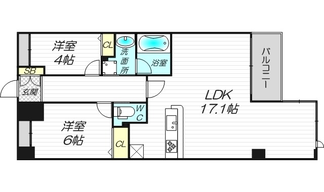2階の間取り図