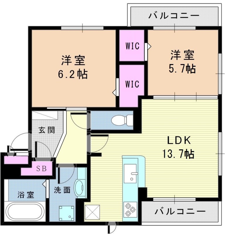 3階の間取り図