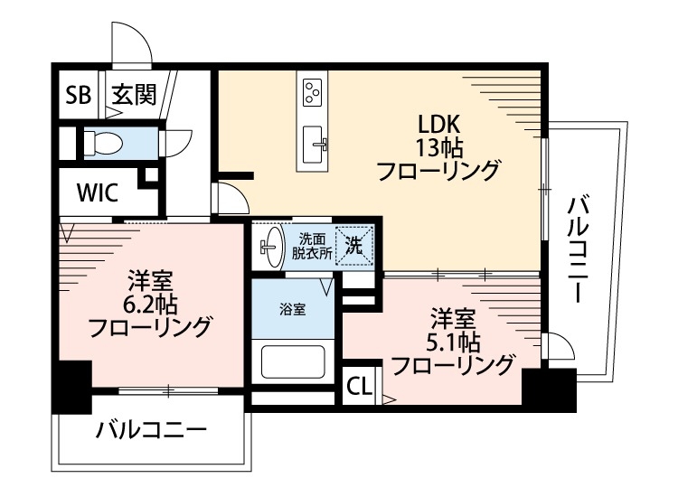 3階の間取り図