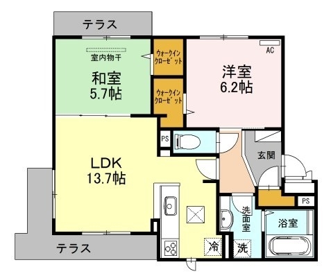 1階の間取り図