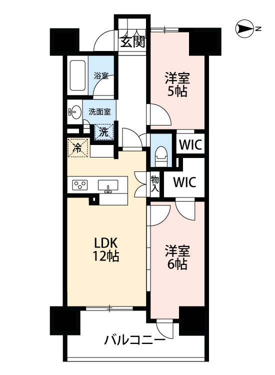 2階の間取り図