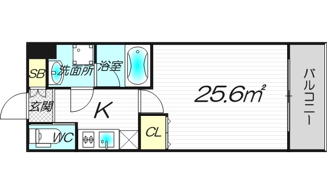 室内は大きめです