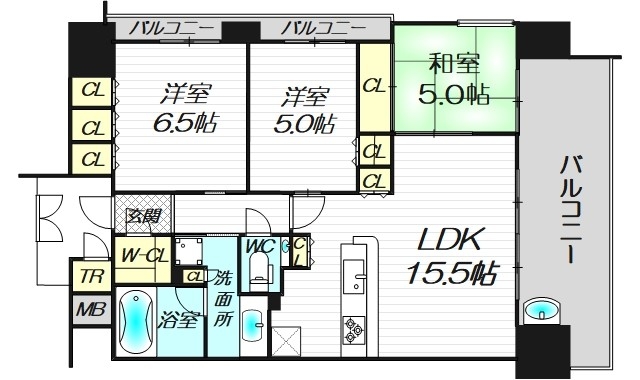7階の間取り図