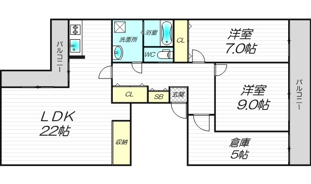 5階の間取り図