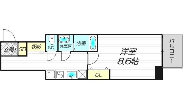 6階の間取り図