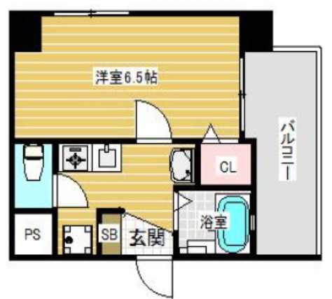 4階の間取り図
