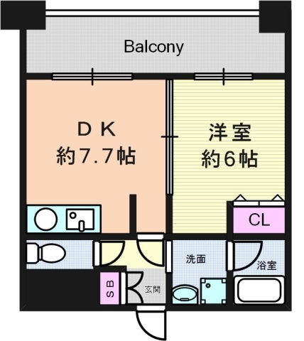 6階の間取り図