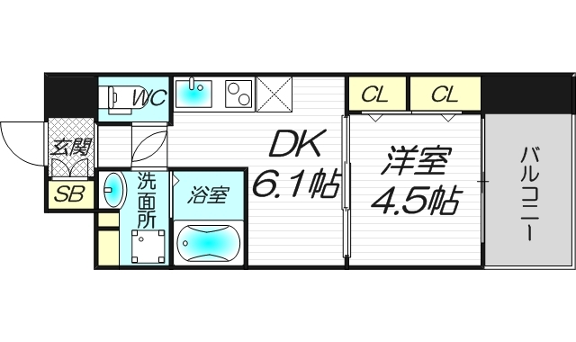 8階の間取り図