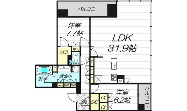 23階の間取り図