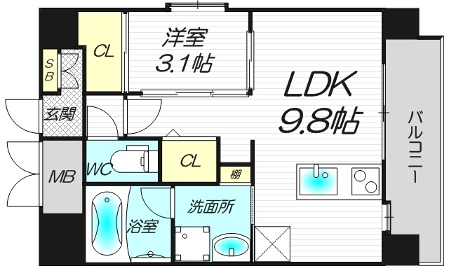 7階の間取り図