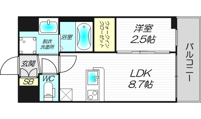 2階の間取り図