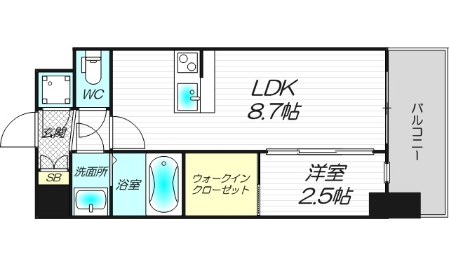 6階の間取り図