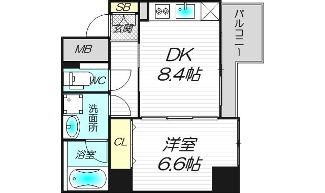 8階の間取り図