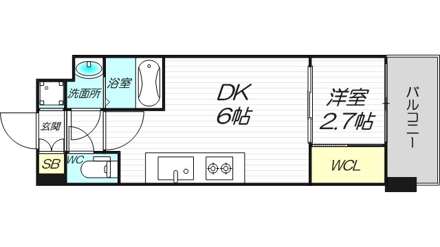 8階の間取り図