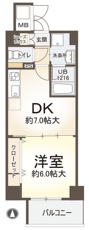 4階の間取り図