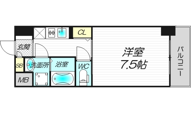 間取り　レジデンス中之島公園