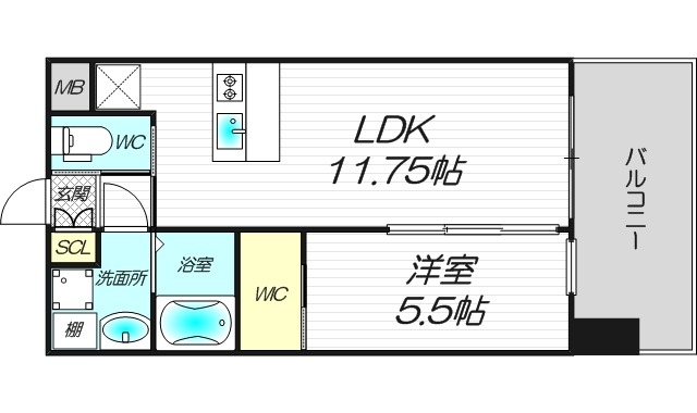 7階の間取り図