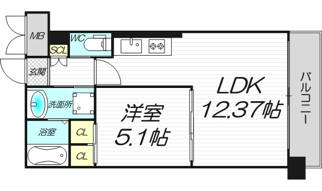 9階の間取り図