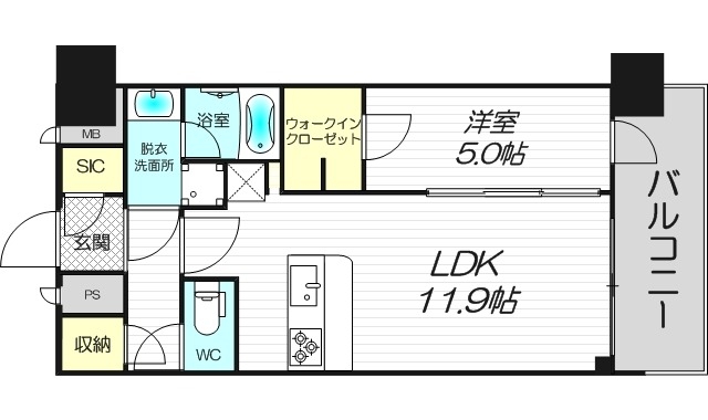 8階の間取り図