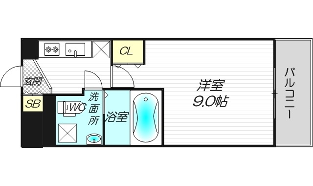 9階の間取り図