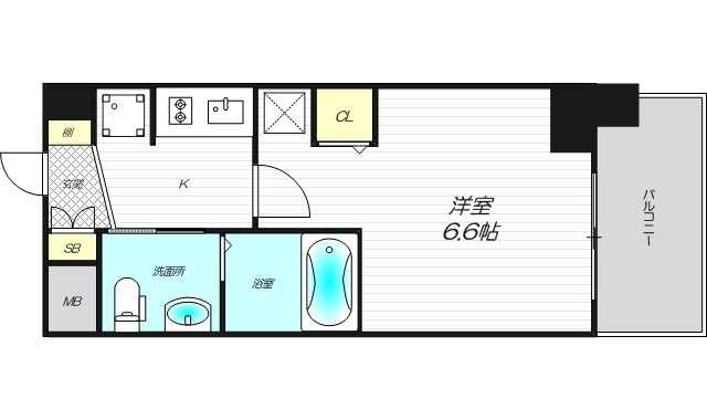 6階の間取り図