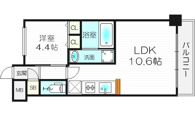 9階の間取り図