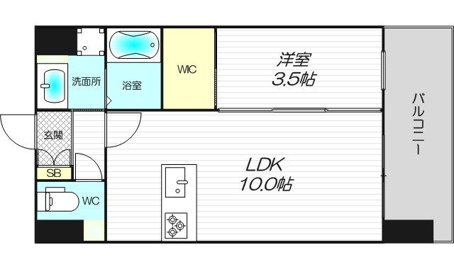 4階の間取り図
