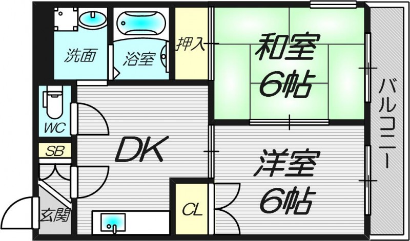 2階の間取り図