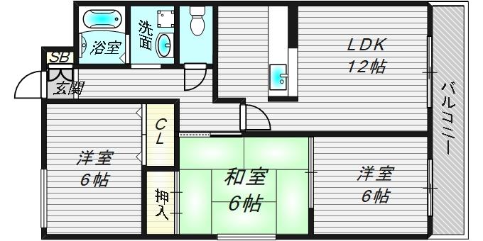 3階の間取り図