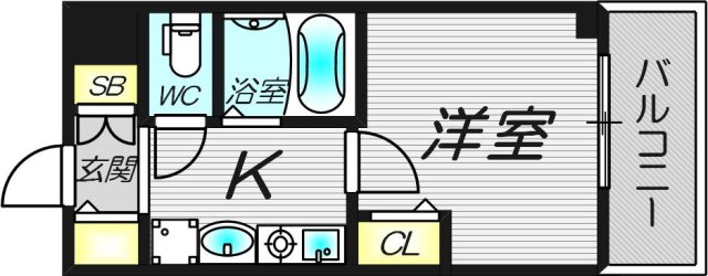 6階の間取り図