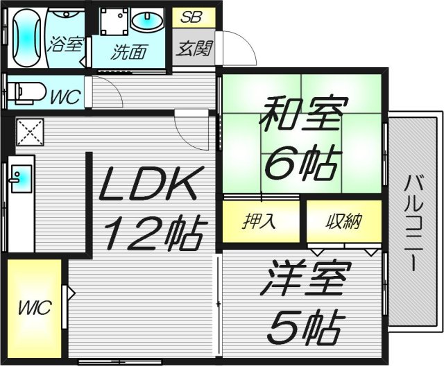2階の間取り図