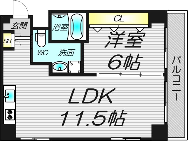 1階の間取り図